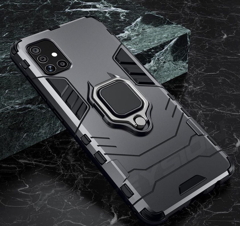 Калъф черен твърд KEYSION Shockproof за Samsung S10 Lite 