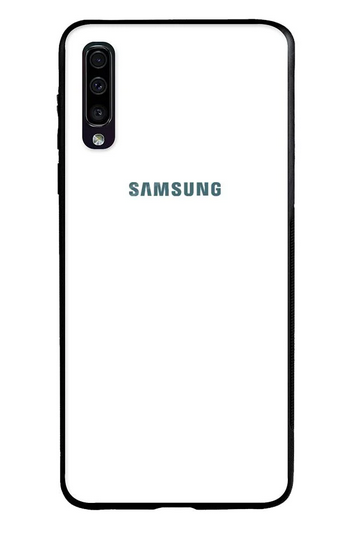 Калъф Glass Case / бял за Samsung A70 (2019) A705 