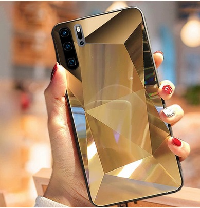 Калъф огледален diamond 3D златен за Samsung S20 