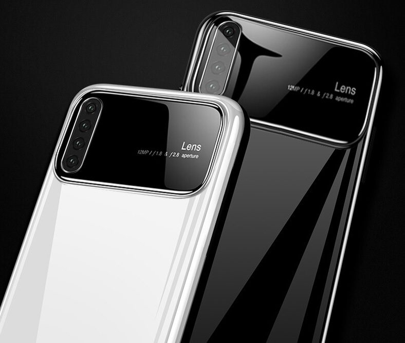 Калъф със стъкло /бял/ за Huawei P30 