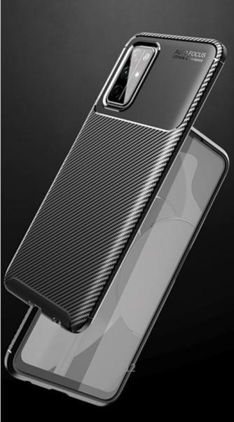 Калъф силикон Auto Focus Карбон за Motorola Moto G10 / G20 / G30 / Черен 