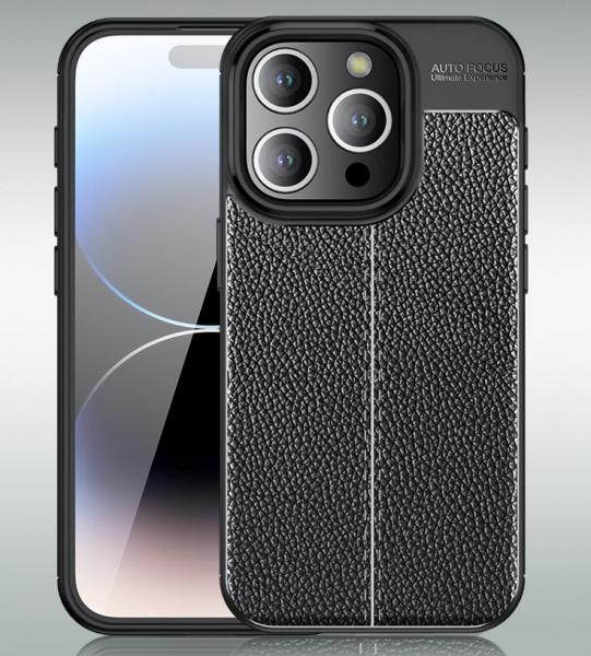 Калъф Wlons силикон Auto Focus / Кожа / за Xiaomi 11T 5G / 11T Pro 5G / Черен