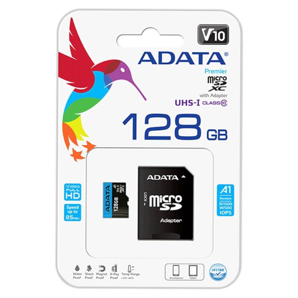 Карта памет ADATA 128GB microSDXC с адаптер 