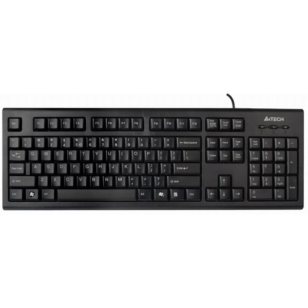 Клавиатура A4tech KR-85 с кабел и кирилизация, черна