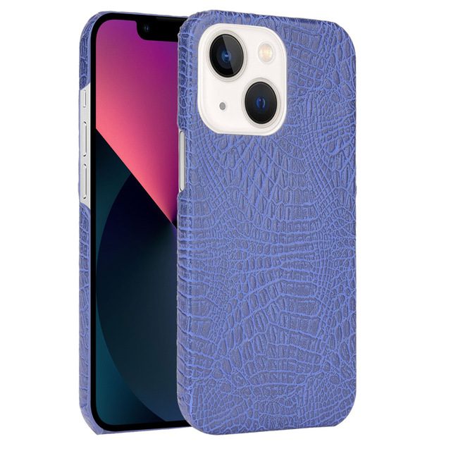 Кожен калъф син за Samsung Z Flip 