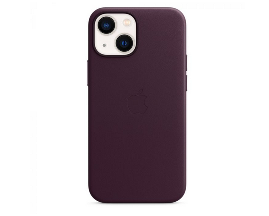 Оригинален калъф за Iphone 13 mini, кожа, Magsafe, Dark Cherry