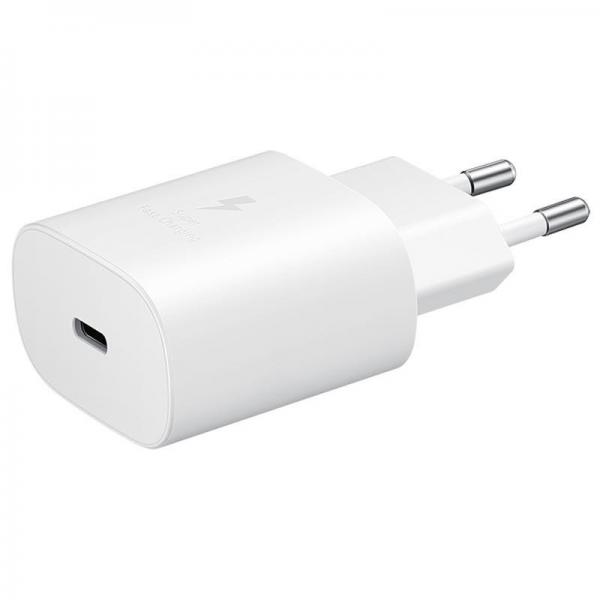 Оригинално зарядно/адаптер за Samsung EP-TA800 Super Fast Charging 25W PD 220V / 3A /Бял/ 