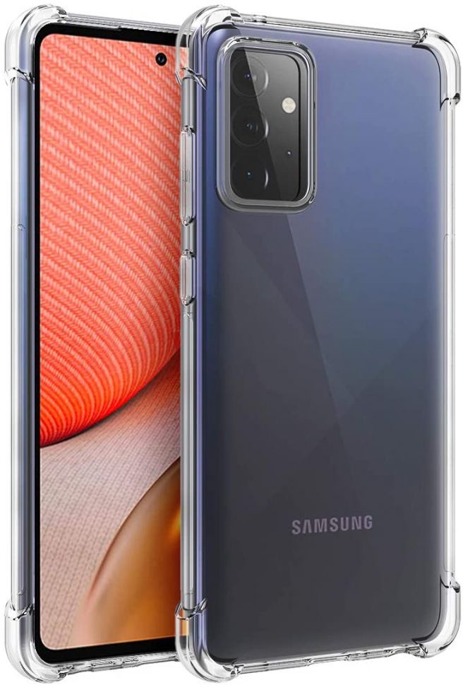 Силиконов калъф Anti-shock /прозрачен/ удароустойчив за Samsung A72 