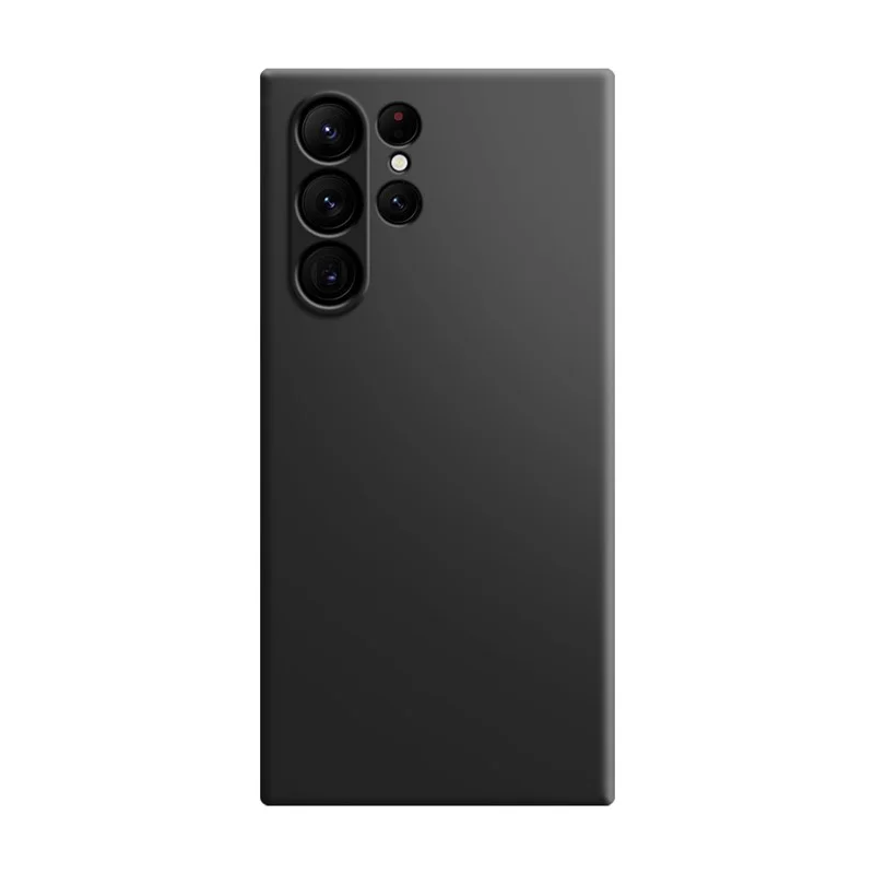 Силиконов калъф / Черен мат LUX / за Samsung S25 Ultra 