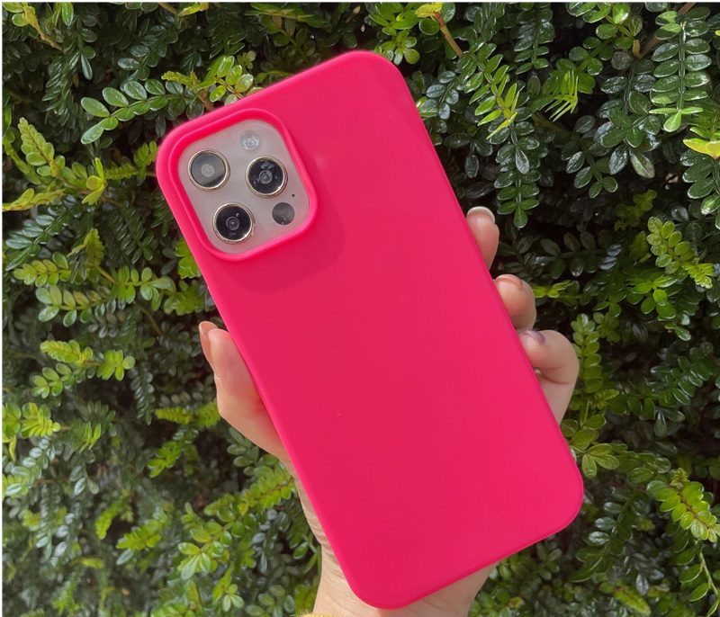 Силиконов калъф /цикламен/ за Iphone 11