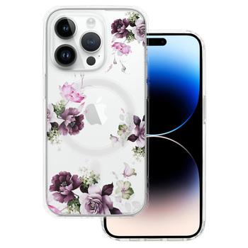 Силиконов калъф Flower MagSafe за iPhone 16 Plus 6.7