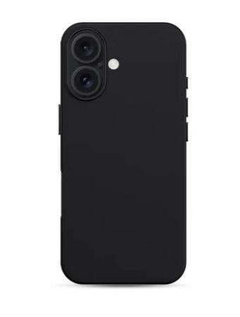 Силиконов калъф KZDOO Noble като кожа / Черен / за iPhone 16 Pro Max 6.9