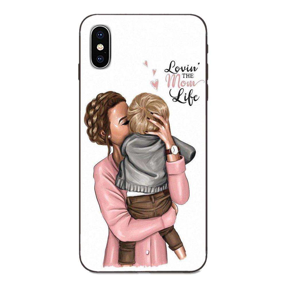Силиконов кейс /mom life/ за Iphone X 