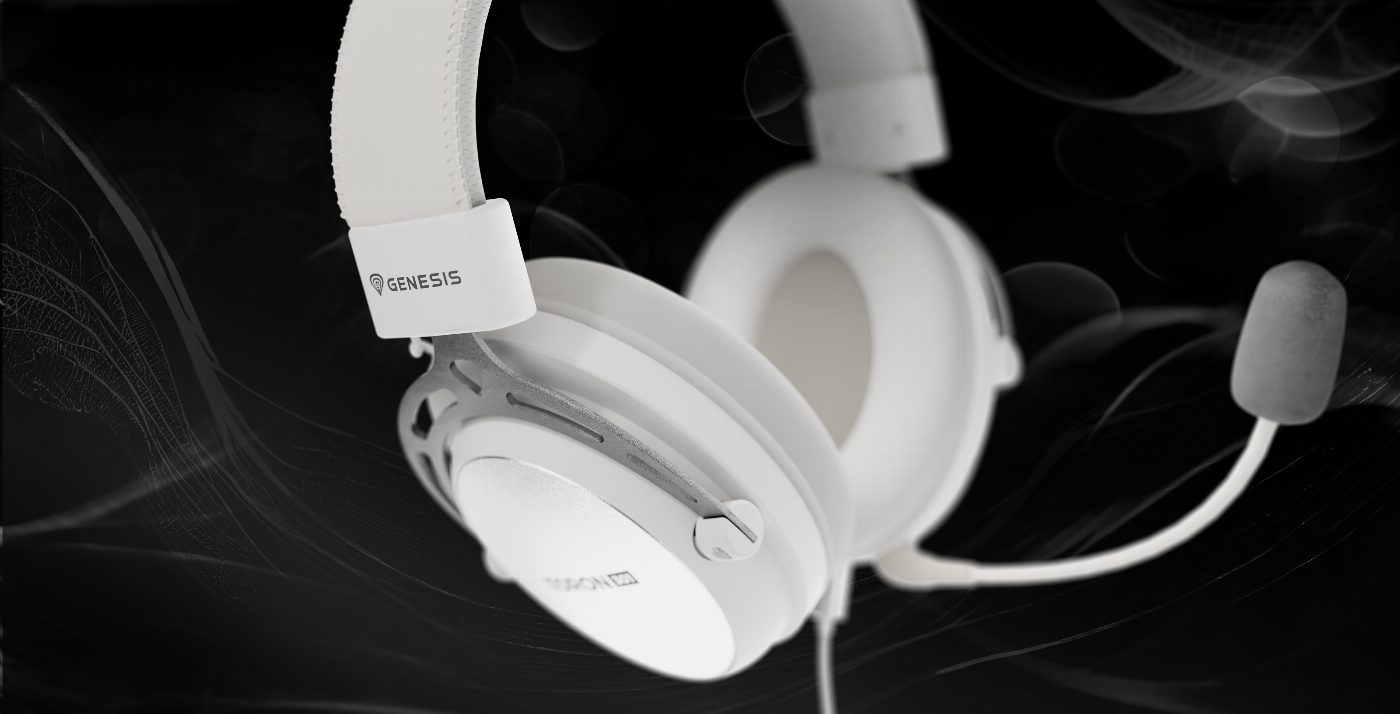 Слушалки Genesis Headset Toron 301 With microphone , White