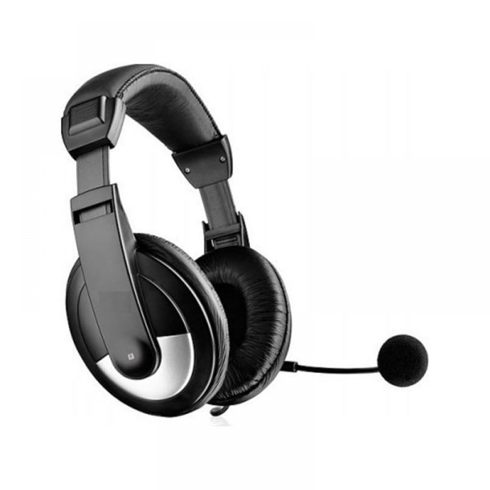 Слушалки OK-2010, За компютър с микрофон, Черен