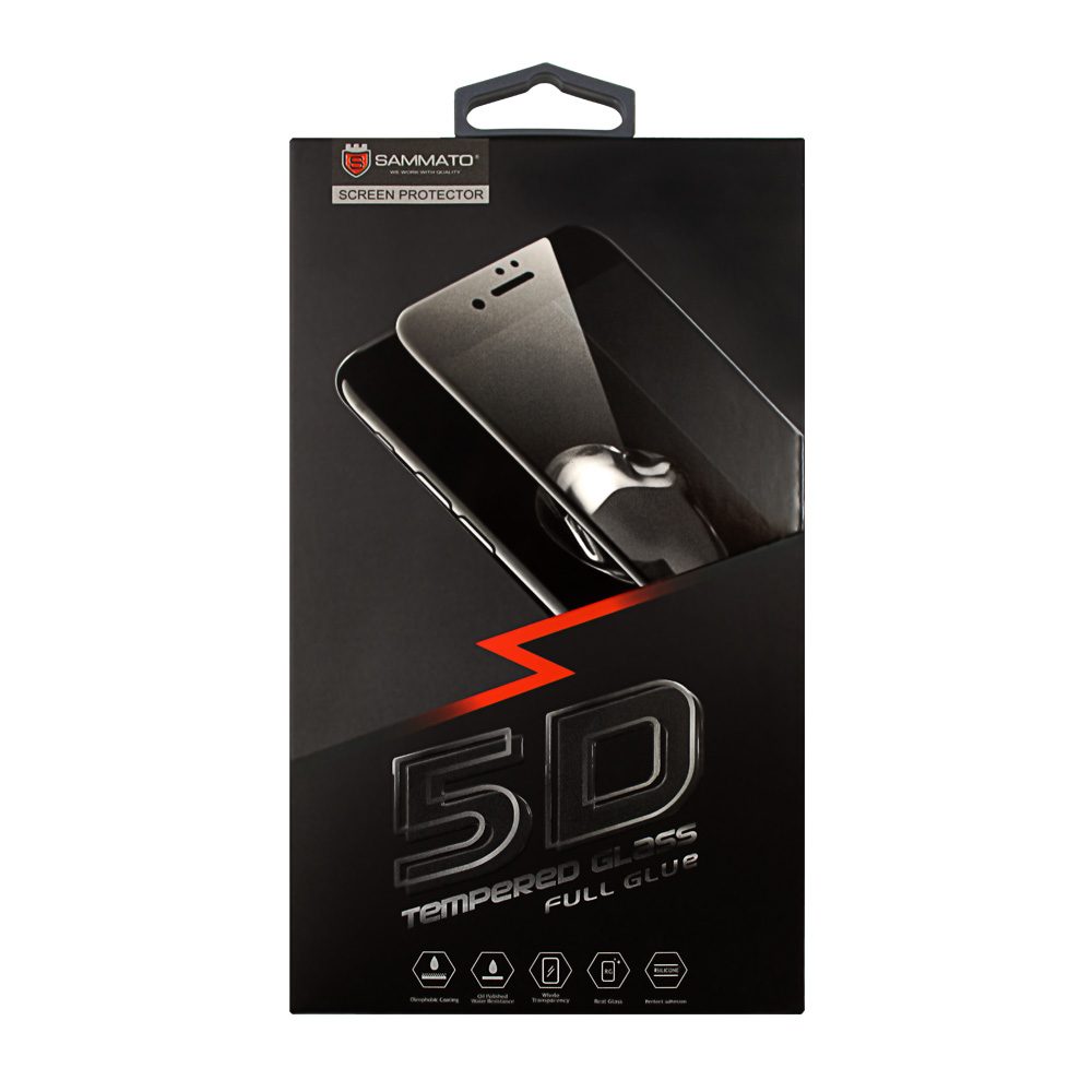 Стъклен протектор Sammato 5D за Samsung А80/90 А805 с черна рамка 