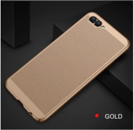 Твърд калъф на дупки /златен/ за Huawei Honor 7X