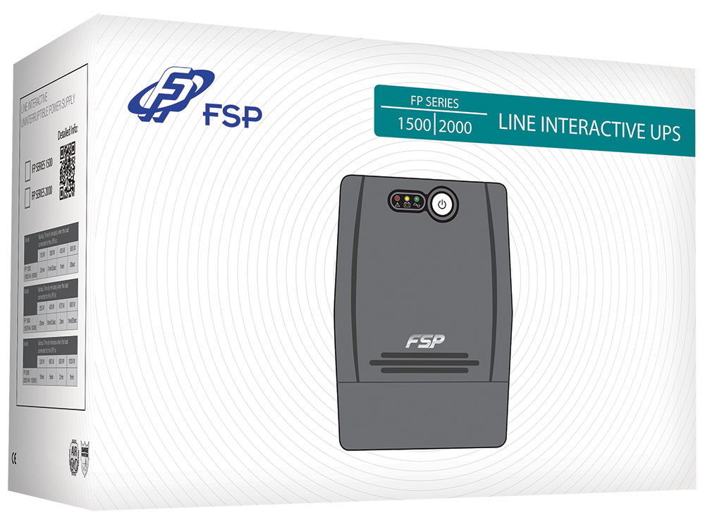 UPS Fortron FP1500, 1500VA / 900W, LCD дисплей, AVR стабилизация