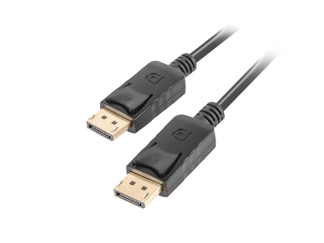 Видео кабел - Lanberg DP M/M cable 1.8m 4K, black 