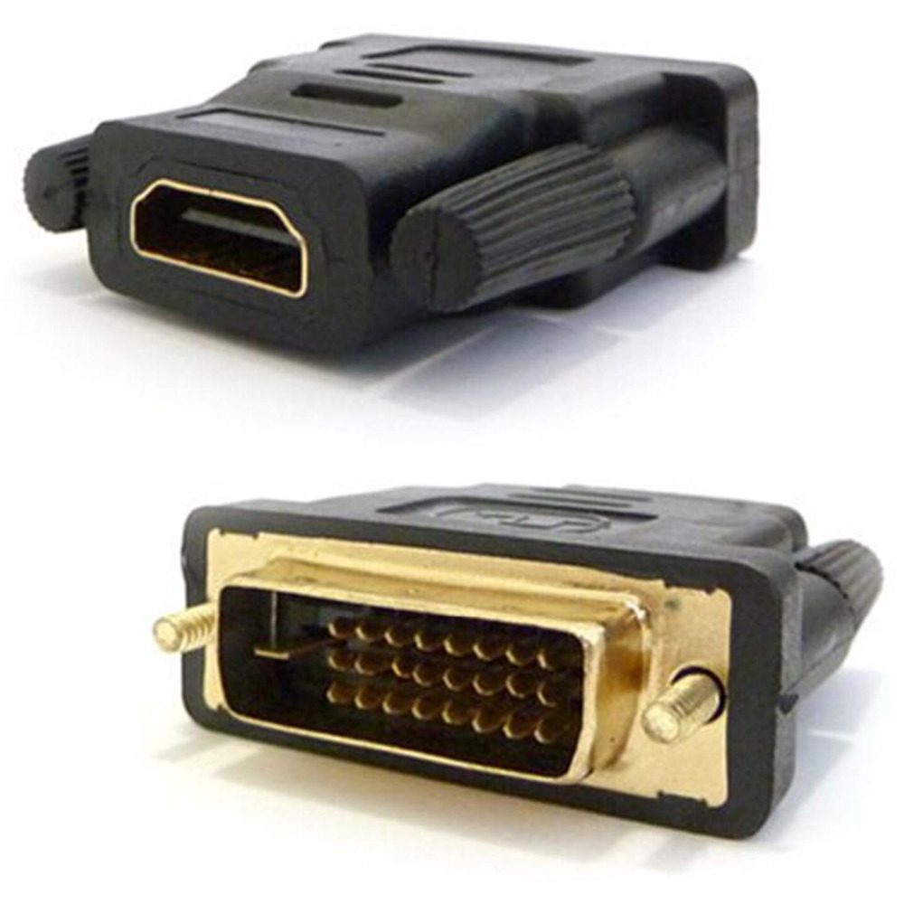 Видео преходник - No brand, HDMI/F - DVI24+1(5)/M, Черен 